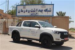 اهدای یک دستگاه خودروی دوکابین KMC به شبکه بهداشت و درمان خرمشهر